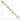 14k Two-Tone Textured Star Bracelet - 7.75 Inch Statement Piece - Image 3