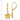 14k Satin and Diamond-Cut Plumeria Dangle Leverback Earrings - Image 3