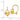 14k Gold Polished Button Wire Earrings - Effortless Everyday Style - Image 4