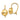 14k Gold Polished Button Wire Earrings - Effortless Everyday Style - Image 1