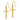 14k Cross Shepherd Hook Dangle Earrings - Image 2