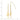 14K Chain Dangle Cross Shepherd Hook Earrings - Image 3