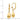 14k Gold Polished Teardrop Dangle Earrings for Effortless Style - Image 4