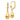 14k Gold Polished Teardrop Dangle Earrings for Effortless Style - Image 1
