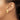 14k 14x19mm Oval Polished Fancy Ribbed Omega Back Post Earrings - Image 2