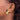 14k Black Onyx Contemporary Omega Back Earrings - Image 2