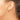 14k Gold Dangle Earrings with X and Half Ball Design for Non-Pierced Ears - Image 2