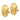 14k Gold Ribbed Omega Back Non-Pierced Earrings for Effortless Style - Image 1