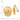 14k Gold Ribbed Omega Back Non-Pierced Earrings for Effortless Style - Image 3