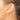 14k Gold Polished 6mm Hoop Earrings with Faceted Design - Image 3