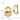 14k Gold & White Rhodium Polished Half Hoop Non-Pierced Earrings - Image 3