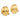 14k Gold Hammered Half Ball Non-Pierced Omega Back Earrings - Image 1