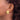 14k Gold Hammered Half Ball Non-Pierced Omega Back Earrings - Image 2