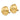 14k 18mm Hammered Half Ball Omega Back Non-pierced Earrings - Image 1