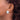 14k White Gold Hammered Half Ball Non-Pierced Earrings - Image 2