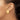14k 20mm Polished Half Ball Omega Back Non-pierced Earrings - Image 2