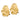 14k Gold Ribbed Omega Back Non-Pierced Earrings for Effortless Style - Image 1