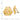 14k Gold Ribbed Omega Back Non-Pierced Earrings for Effortless Style - Image 3