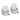 14k White Gold 19mm Polished Swirl Omega Back Non-pierced Earrings - Image 1