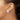 14k White Gold 19mm Polished Swirl Omega Back Non-pierced Earrings - Image 2