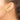 14k Gold Polished Fan Non-Pierced Earrings for Effortless Style - Image 2