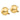 14k Gold Polished Half Ball Omega Back Earrings - Image 1