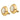 14k Gold Mother of Pearl Clip-On Earrings - 16mm Elegance - Image 1
