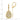 14k Gold Teardrop Filigree Dangle Earrings - Image 3