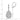 14k White Gold Teardrop Filigree Dangle Earrings for Effortless Elegance - Image 3
