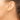 14K Mini Cross with Heart Leverback Earrings - Image 2