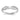 14K White Gold Polished Criss Cross Pattern Hearts Ring - Image 1