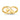 14K Gold Double Heart Drop V Ring for Effortless Style - Image 1