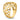 14K Triangle Cut-out Pattern Dome Ring - Image 7