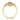 14K Two-Tone Cross Ring with Floral Design - Image 2