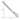 14K White Gold 6 inch 1.7mm Diamond-cut Spiga with Lobster Clasp Chain - Image 2