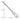 14K White Gold 10 inch 1.45mm D/C Cable Chain Anklet - Image 2