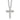 10k White Gold Diamond Cross Necklace - 18 Inch Trendy Layering Piece - Image 1