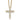 10k White Gold Diamond Cross Necklace - 18 Inch - Image 1