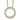 14k Gold Diamond Circle Necklace – 18 Inch, Polished Elegance - Image 1