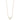 14K Gold Polished Triangle Necklace with Diamond Accent, 18-Inch - Image 2