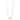 14K Gold Polished Triangle Necklace with Diamond Accent, 18-Inch - Image 2