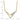 14K Gold Polished Triangle Necklace with Diamond Accent, 18-Inch - Image 5