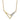14K Gold Polished Triangle Necklace with Diamond Accent, 18-Inch - Image 1