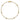 14k Yellow Gold Complete 1/10 carat Bezel-set Diamond and Cable Chain 6-Station 7 inch Bracelet - Image 4