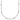 14k White Gold Complete 1/3 carat Bezel-set Diamond and Cable Chain 18-Station 18 inch Necklace - Image 1