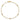 14k Yellow Gold Complete 1/6 carat Bezel-set Diamond and Cable Chain 5-Station 7 inch Bracelet - Image 4