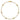 14k Yellow Gold Complete 1/3 carat Bezel-set Diamond and Cable Chain 6-Station 7 inch Bracelet - Image 4