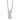 14K White Gold Infinity Necklace with 1/4 Carat Diamonds - 18 Inches - Image 1