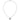 14K White Gold Diamond Wave Circle Necklace - 18 Inch - Image 4