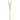 14k Gold Dangle Y-Necklace with 1/4 Carat Graduated Diamond Trio - Image 1